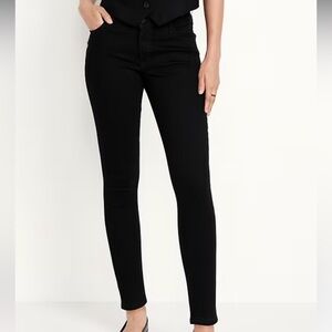 Old Navy Mid-Rise Rockstar Super Skinny Women's Black Jeans